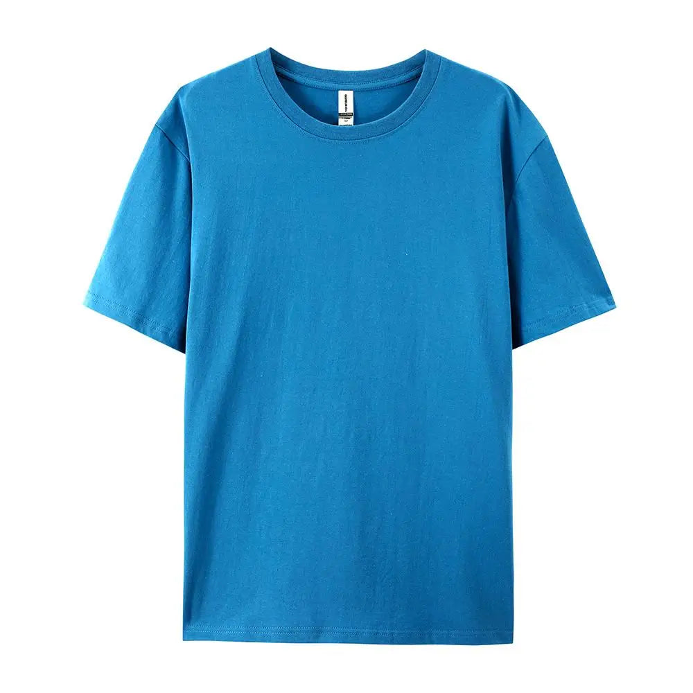 100% Cotton Solid T-shirts Summer Casual Women Sporty Short Sleeve Tees Fashion White Black Clothing Loose O-Neck Female Tops