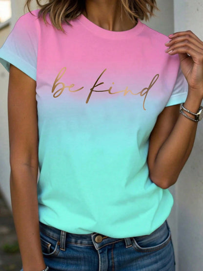 Women's T-Shirt Abstract Face Line Art Graphic Print Tops Casual O-Neck Short Sleeve Tee Summer Outdoor Fashion Female Clothing