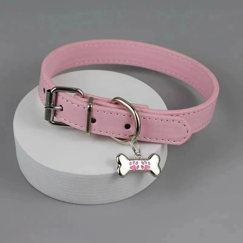 Colorful Leather Dog Claw Bone Punk Trendy Necklace for Women Exquisite PU Charms Choker Sweet Cool Party Jewelry Y2K Gifts