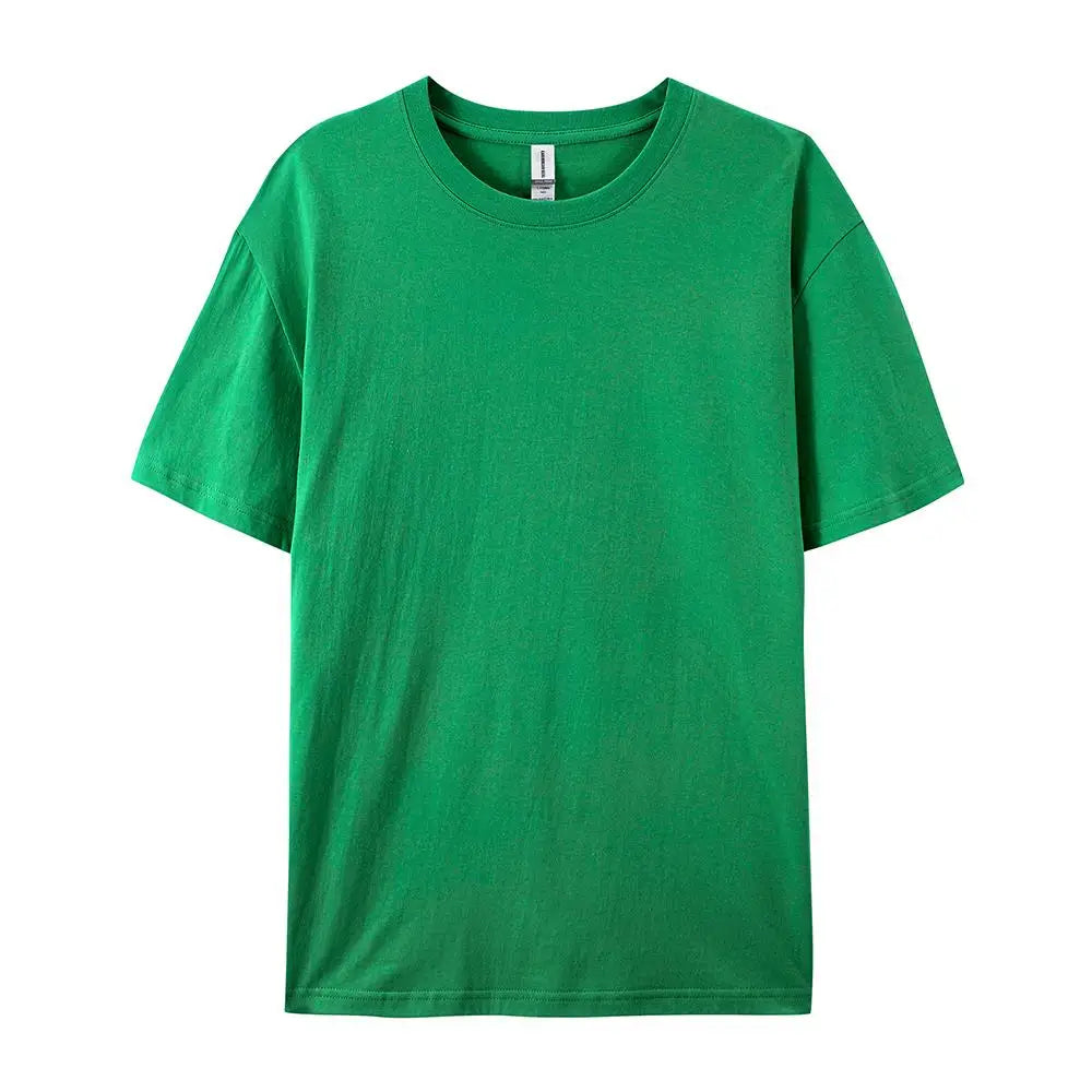 100% Cotton Solid T-shirts Summer Casual Women Sporty Short Sleeve Tees Fashion White Black Clothing Loose O-Neck Female Tops