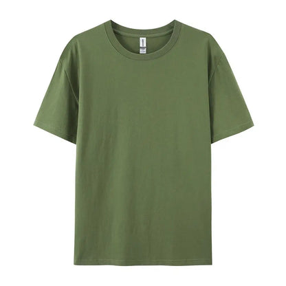 100% Cotton Solid T-shirts Summer Casual Women Sporty Short Sleeve Tees Fashion White Black Clothing Loose O-Neck Female Tops