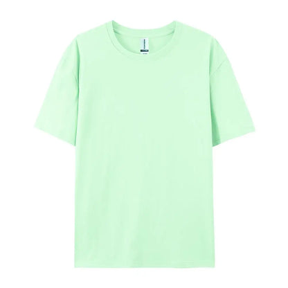 100% Cotton Solid T-shirts Summer Casual Women Sporty Short Sleeve Tees Fashion White Black Clothing Loose O-Neck Female Tops