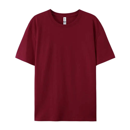 100% Cotton Solid T-shirts Summer Casual Women Sporty Short Sleeve Tees Fashion White Black Clothing Loose O-Neck Female Tops
