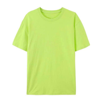 100% Cotton Solid T-shirts Summer Casual Women Sporty Short Sleeve Tees Fashion White Black Clothing Loose O-Neck Female Tops
