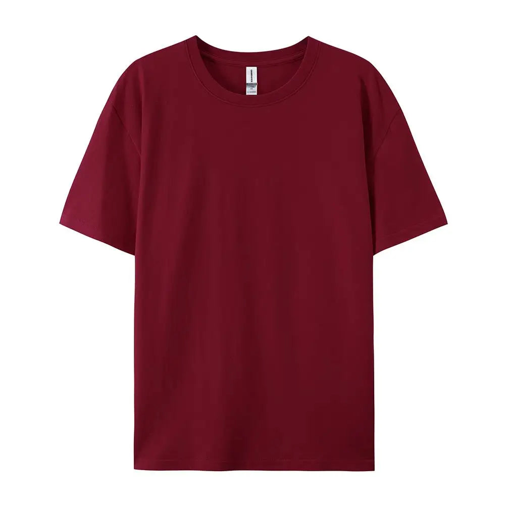 100% Cotton Solid T-shirts Summer Casual Women Sporty Short Sleeve Tees Fashion White Black Clothing Loose O-Neck Female Tops