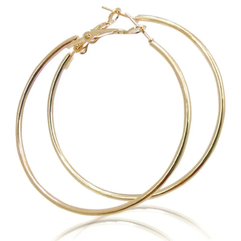 New Fashion Geometric Hollow Circle Hoop Earrings Fashion Jewelry boucle o'reilles femmes Hyperbole Brincos For Women Gilrs Gift