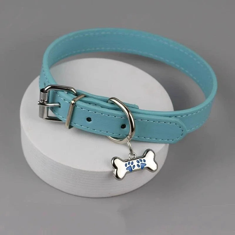Colorful Leather Dog Claw Bone Punk Trendy Necklace for Women Exquisite PU Charms Choker Sweet Cool Party Jewelry Y2K Gifts