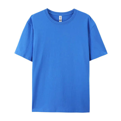 100% Cotton Solid T-shirts Summer Casual Women Sporty Short Sleeve Tees Fashion White Black Clothing Loose O-Neck Female Tops