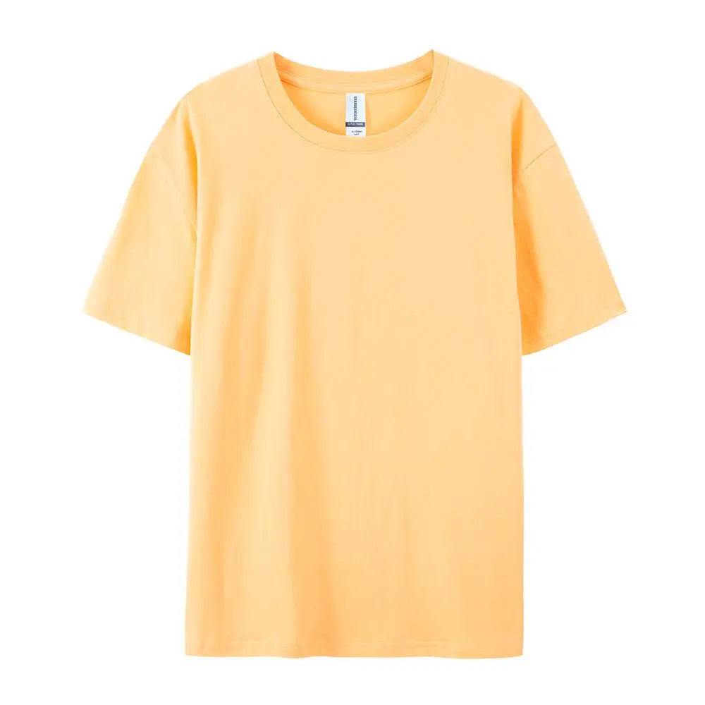 100% Cotton Solid T-shirts Summer Casual Women Sporty Short Sleeve Tees Fashion White Black Clothing Loose O-Neck Female Tops