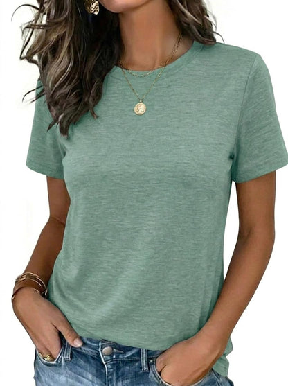 Zeagoo Womens Tshirt Short Sleeve Summer Tops Crewneck Casual Basic Tee Shirts Spring Clothes Trendy Outfit