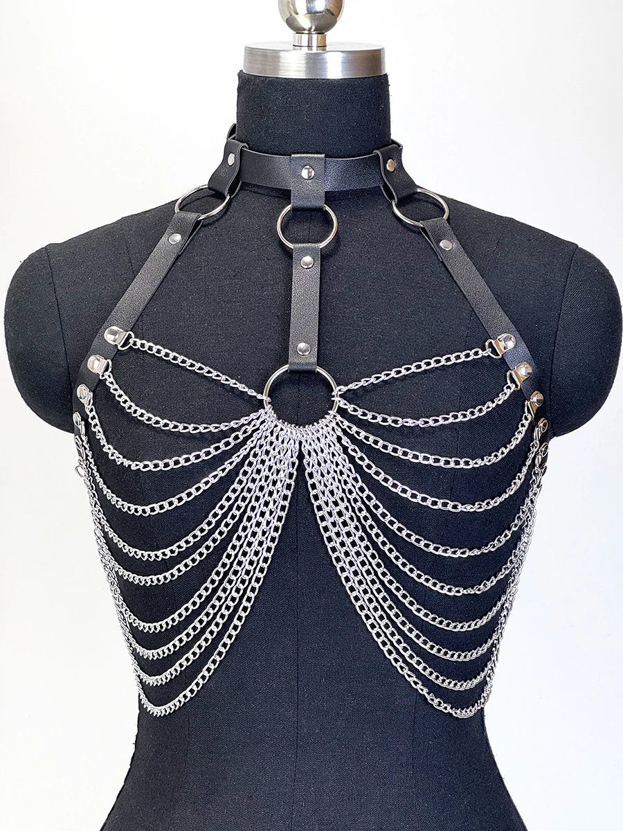 1PC Fashion Belt Female Street Style Waist Chain Tassels Belt Adjustable Casual Decorative Chain Gothic Clothing Accessories