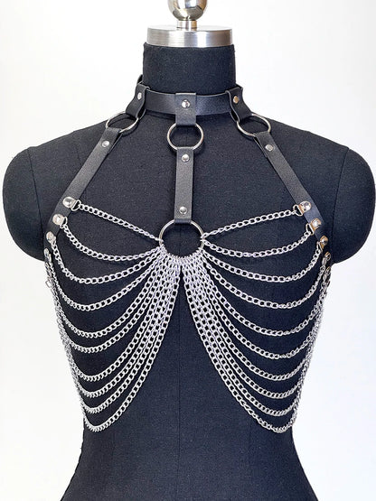 1PC Fashion Belt Female Street Style Waist Chain Tassels Belt Adjustable Casual Decorative Chain Gothic Clothing Accessories