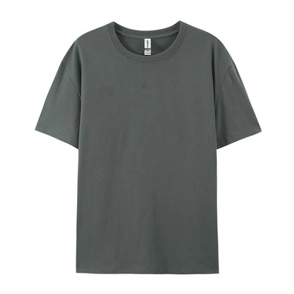 100% Cotton Solid T-shirts Summer Casual Women Sporty Short Sleeve Tees Fashion White Black Clothing Loose O-Neck Female Tops