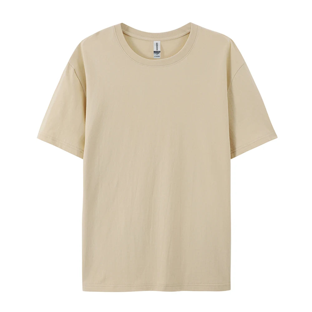 100% Cotton Solid T-shirts Summer Casual Women Sporty Short Sleeve Tees Fashion White Black Clothing Loose O-Neck Female Tops