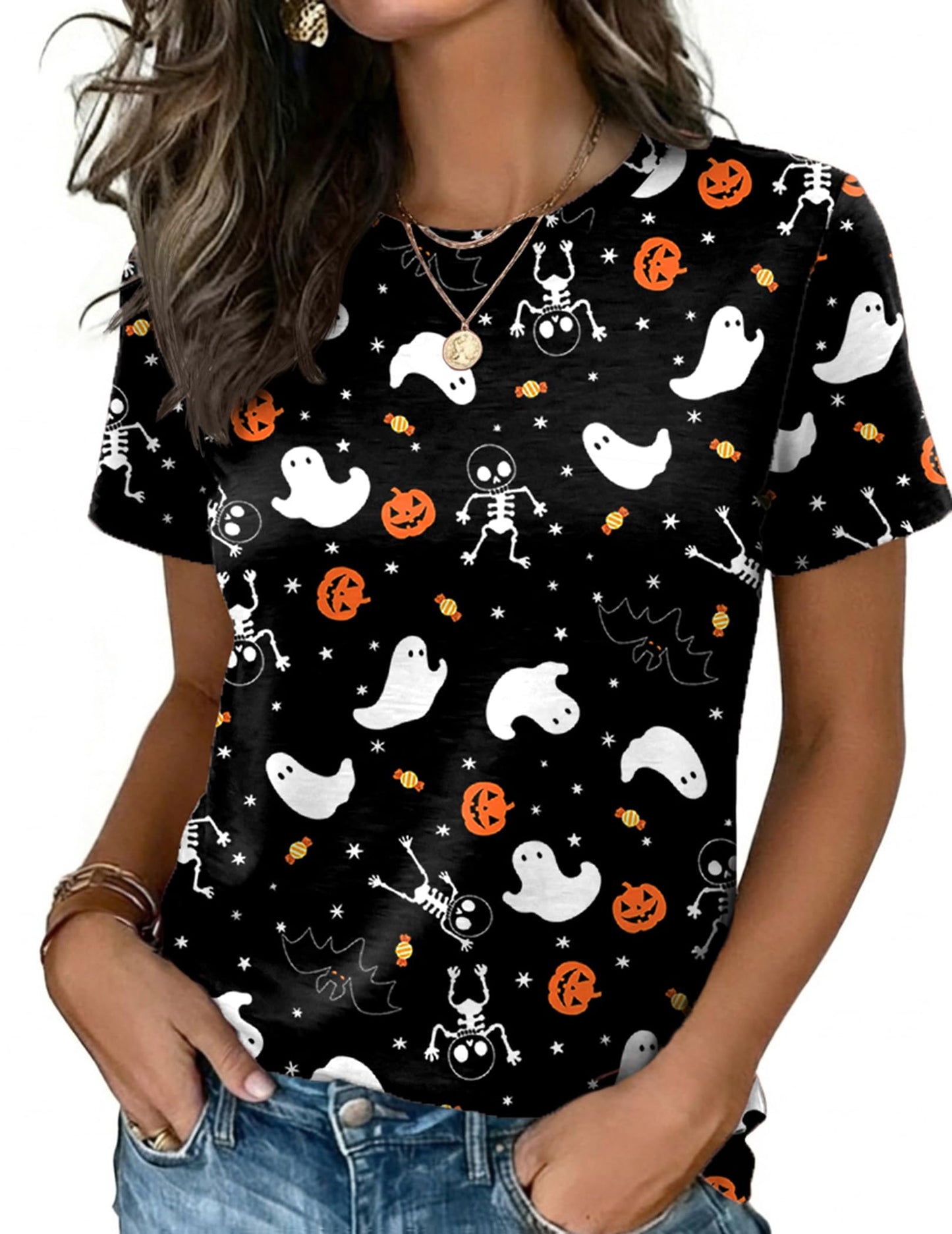 Zeagoo Womens Tshirt Short Sleeve Summer Tops Crewneck Casual Basic Tee Shirts Spring Clothes Trendy Outfit