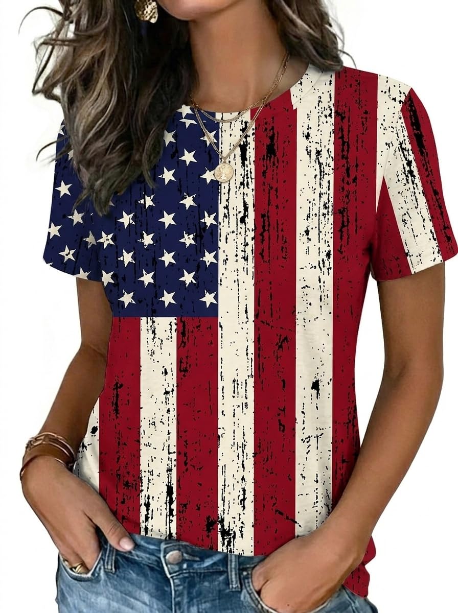 Zeagoo Womens Tshirt Short Sleeve Summer Tops Crewneck Casual Basic Tee Shirts Spring Clothes Trendy Outfit