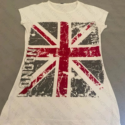 2000s Punk Women Short Sleeve Slim Vintage Graphic Baby Tees Sexy Streetwear Emo Girls Y2k Style Crop Tops Spider Graphic Tees