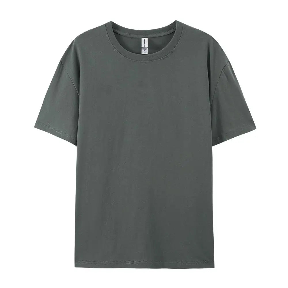 100% Cotton Solid T-shirts Summer Casual Women Sporty Short Sleeve Tees Fashion White Black Clothing Loose O-Neck Female Tops