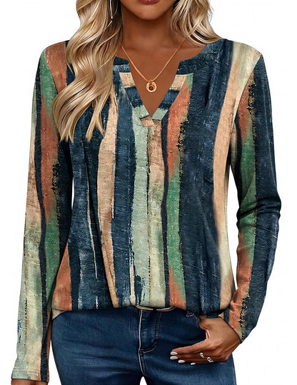 Zeagoo Womens Tops Long Sleeve V Neck Tee Shirts Cute Dressy Casual