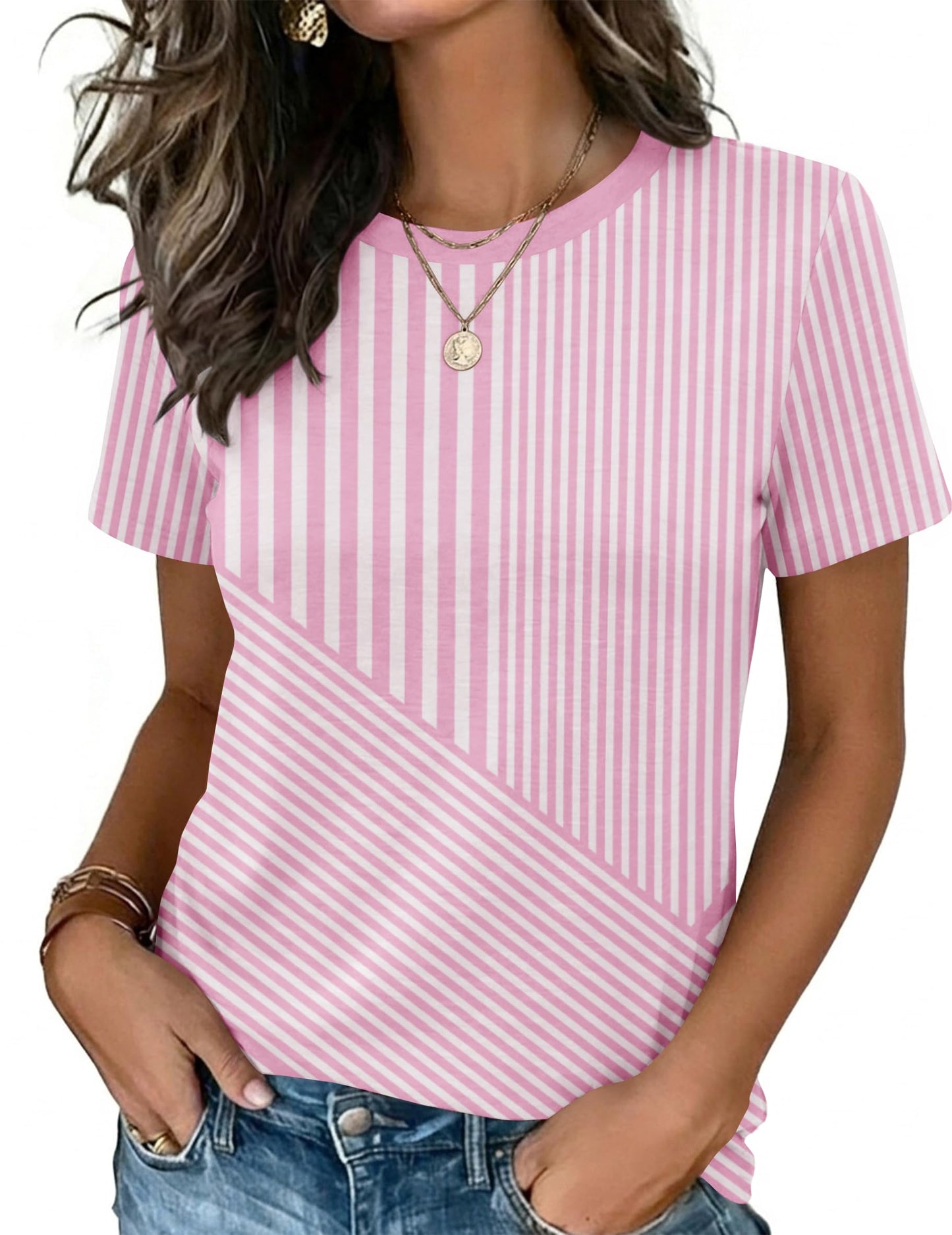 Zeagoo Womens Tshirt Short Sleeve Summer Tops Crewneck Casual Basic Tee Shirts Spring Clothes Trendy Outfit