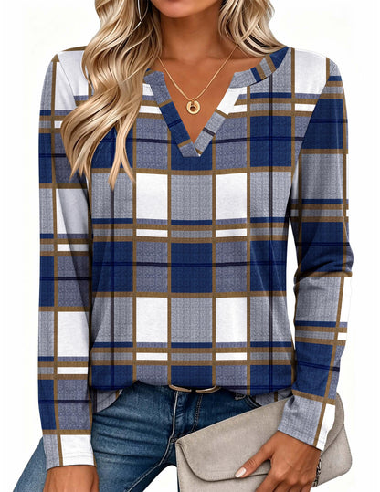 Zeagoo Womens Tops Long Sleeve V Neck Tee Shirts Cute Dressy Casual
