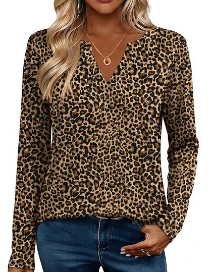 Zeagoo Womens Tops Long Sleeve V Neck Tee Shirts Cute Dressy Casual