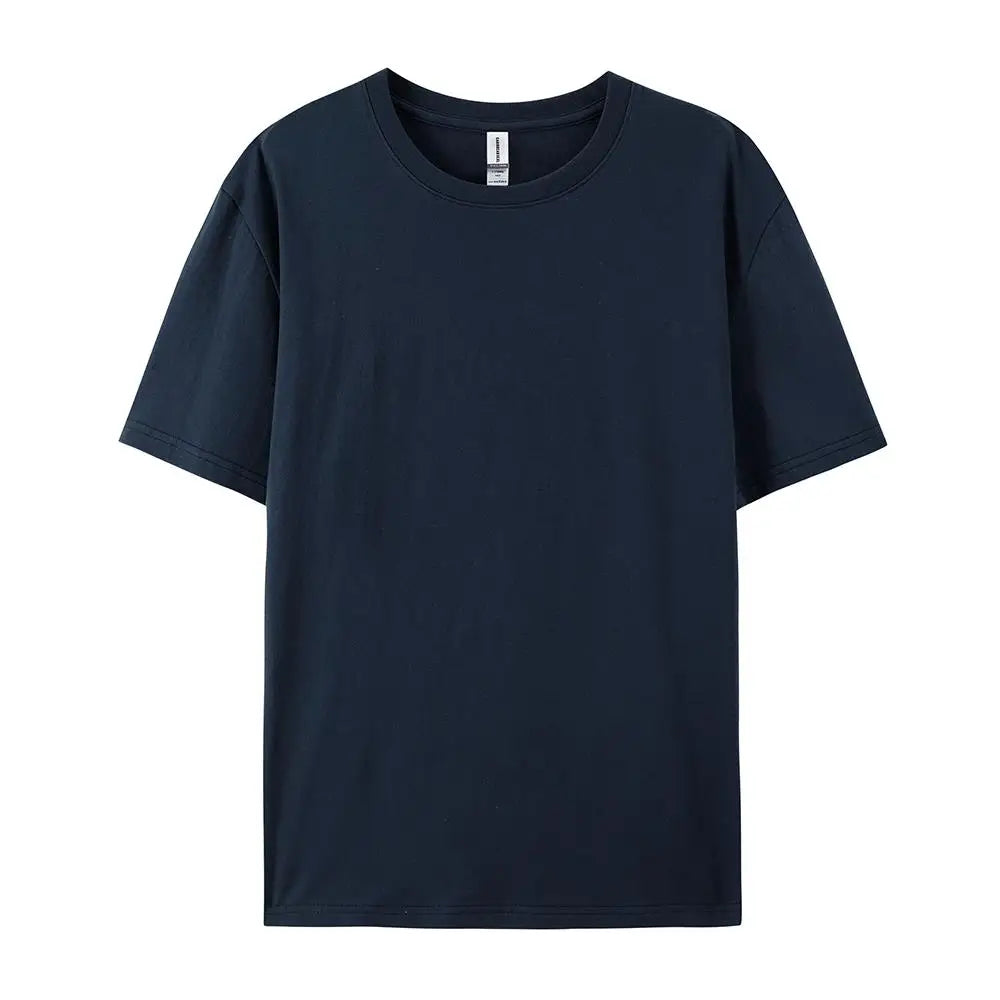 100% Cotton Solid T-shirts Summer Casual Women Sporty Short Sleeve Tees Fashion White Black Clothing Loose O-Neck Female Tops