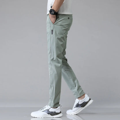 5 Colors Spring Summer Ultra-thin Men's Stretch Slim Straight Casual Pants High Quality Fashion Breathable Golf Sports Trousers
