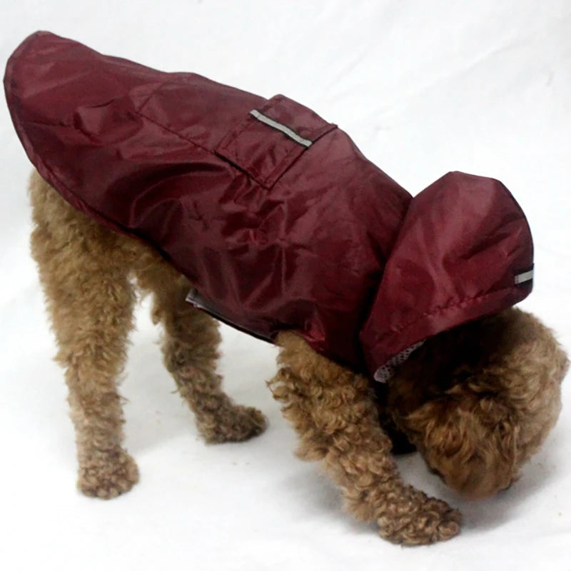 Reflective Dog Raincoat Waterproof Dog Clothes For Small Large Dogs Rain Coat Golden Retriever Raincape Pug Chihuahua Pet Poncho