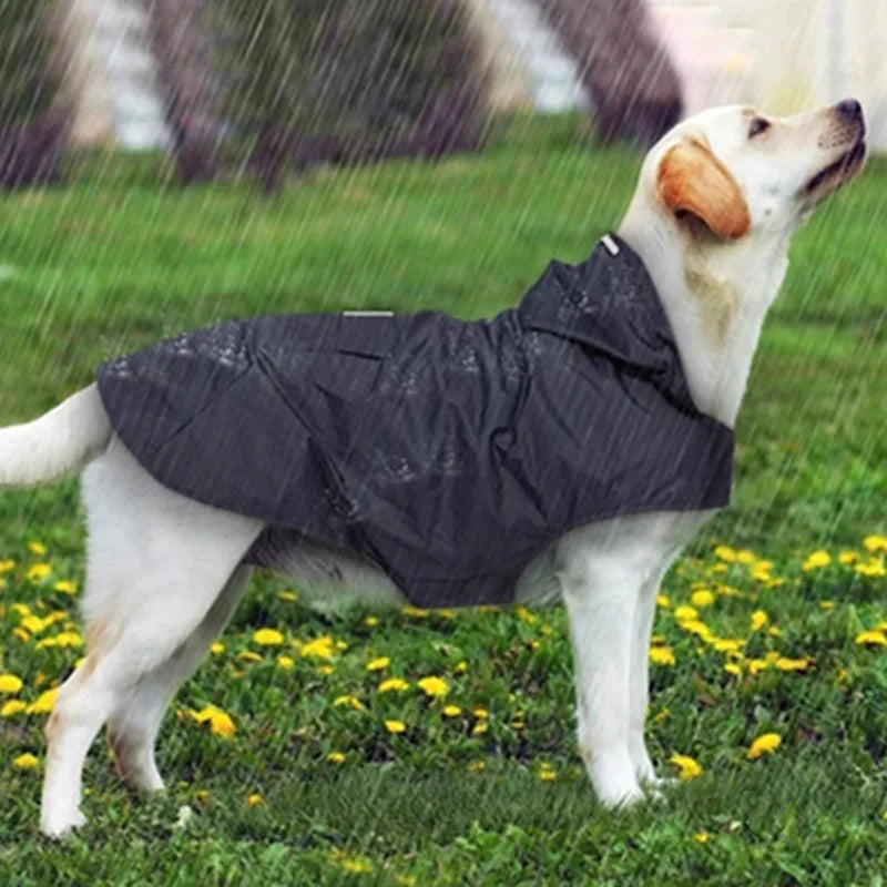 Reflective Dog Raincoat Waterproof Dog Clothes For Small Large Dogs Rain Coat Golden Retriever Raincape Pug Chihuahua Pet Poncho