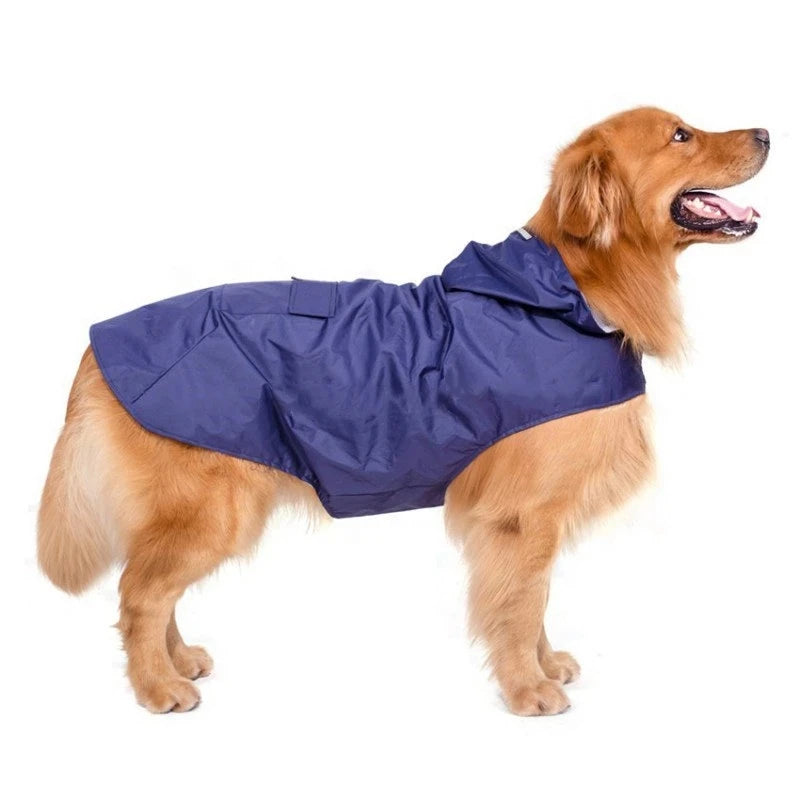 Reflective Dog Raincoat Waterproof Dog Clothes For Small Large Dogs Rain Coat Golden Retriever Raincape Pug Chihuahua Pet Poncho