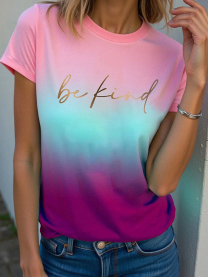 Women's T-Shirt Abstract Face Line Art Graphic Print Tops Casual O-Neck Short Sleeve Tee Summer Outdoor Fashion Female Clothing