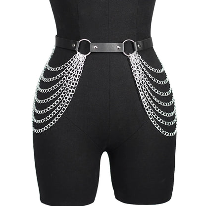 1PC Fashion Belt Female Street Style Waist Chain Tassels Belt Adjustable Casual Decorative Chain Gothic Clothing Accessories