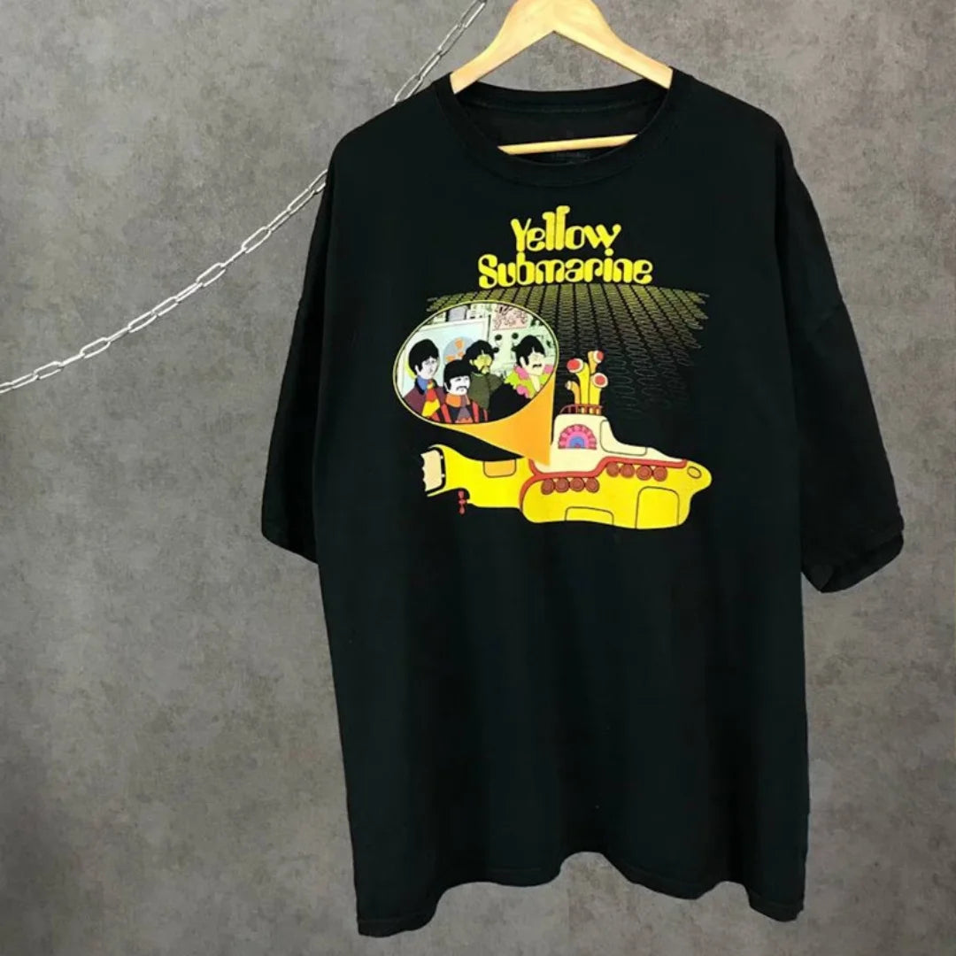 The Beatles vintage rock American retro T-shirt Spring Fashion Sports Pure cotton Men's T-Shirt Kid's Clothing Tee Y2k Woman