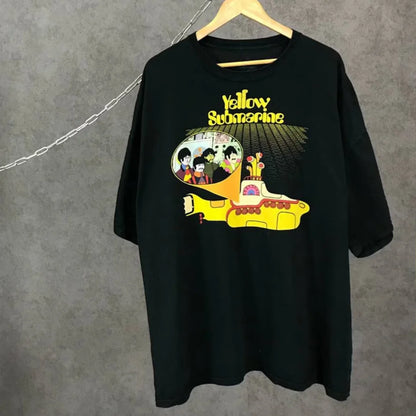 The Beatles vintage rock American retro T-shirt Spring Fashion Sports Pure cotton Men's T-Shirt Kid's Clothing Tee Y2k Woman