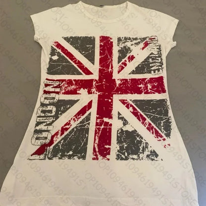 2000s Punk Women Short Sleeve Slim Vintage Graphic Baby Tees Sexy Streetwear Emo Girls Y2k Style Crop Tops Spider Graphic Tees