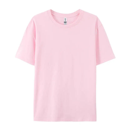 100% Cotton Solid T-shirts Summer Casual Women Sporty Short Sleeve Tees Fashion White Black Clothing Loose O-Neck Female Tops