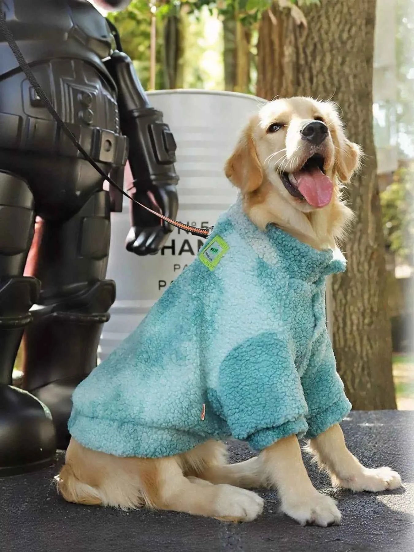 Black heavy-duty dog coat by All Sorts Co. offers premium protection and warmth for your furry friend.
