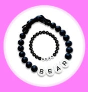 Personalized Pet Collar and Matching Bracelet set by PawBond™ in 18-21 inches, featuring paw print design for pets and accessories