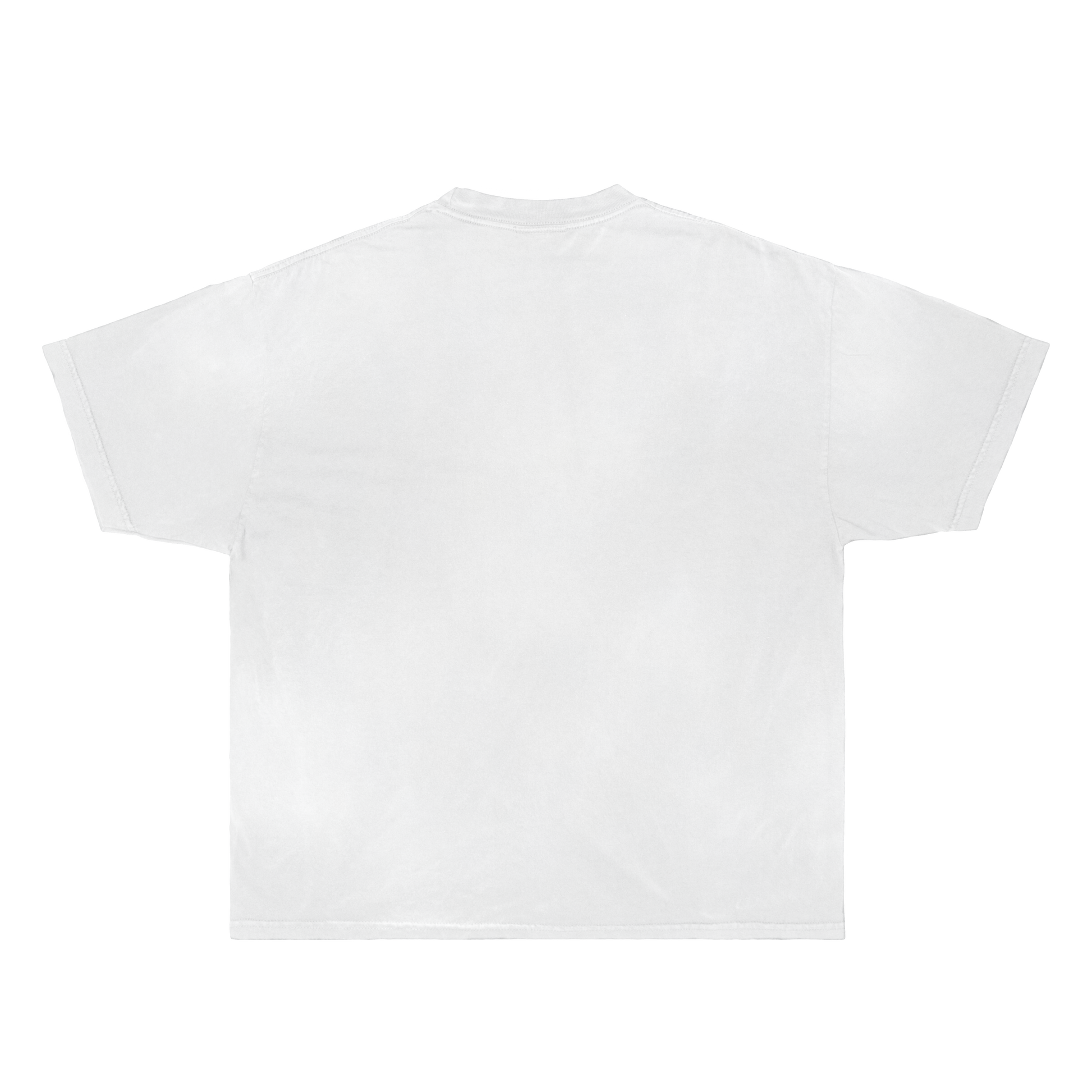 ArnukiClothing white cotton T-shirt, casual streetwear style, true to size, perfect for everyday confident fashion.