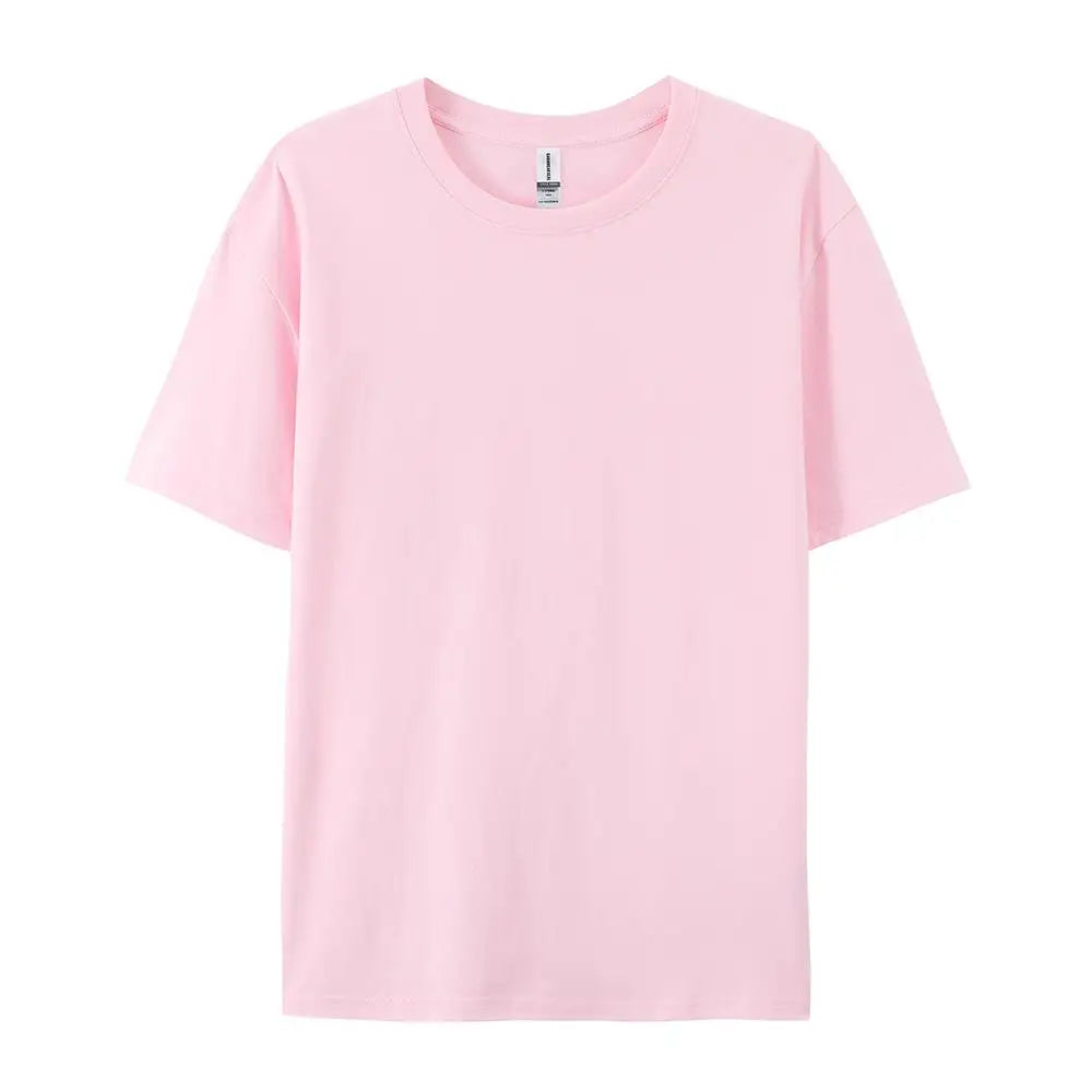 100% Cotton Solid T-shirts Summer Casual Women Sporty Short Sleeve Tees Fashion White Black Clothing Loose O-Neck Female Tops