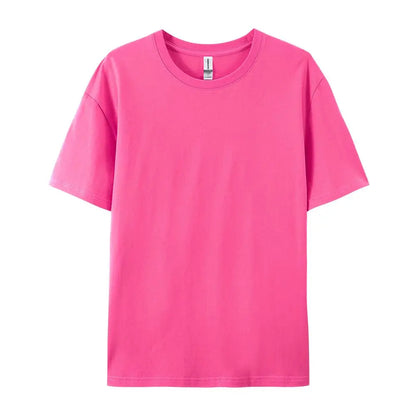 100% Cotton Solid T-shirts Summer Casual Women Sporty Short Sleeve Tees Fashion White Black Clothing Loose O-Neck Female Tops