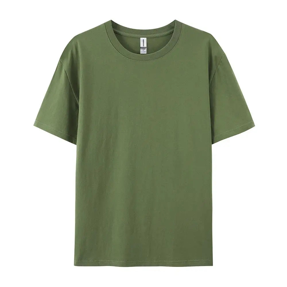 100% Cotton Solid T-shirts Summer Casual Women Sporty Short Sleeve Tees Fashion White Black Clothing Loose O-Neck Female Tops