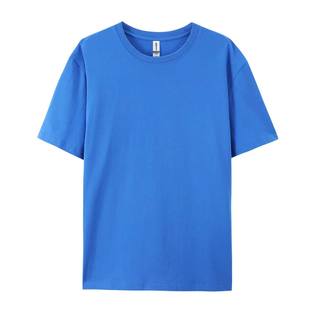 100% Cotton Solid T-shirts Summer Casual Women Sporty Short Sleeve Tees Fashion White Black Clothing Loose O-Neck Female Tops