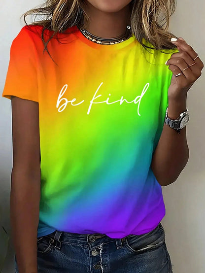 Women's T-Shirt Abstract Face Line Art Graphic Print Tops Casual O-Neck Short Sleeve Tee Summer Outdoor Fashion Female Clothing