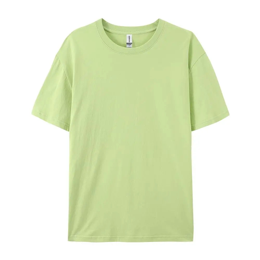 100% Cotton Solid T-shirts Summer Casual Women Sporty Short Sleeve Tees Fashion White Black Clothing Loose O-Neck Female Tops