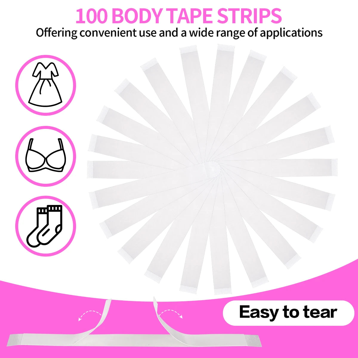 StaySecure™ Body Adhesive by GP Edge Care Store, four-piece set of skin-safe body glue for secure, confidence-boosting hold.