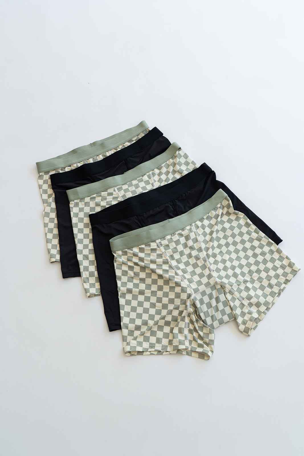 Black boxer briefs from Monthly Starter Bundle, featuring multiple pairs of comfortable, high-quality boxer briefs.
