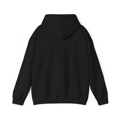 Navy Sun-Bleached Prairie Patch Hoodie by Printify, featuring a relaxed fit with patch details and casual style.
