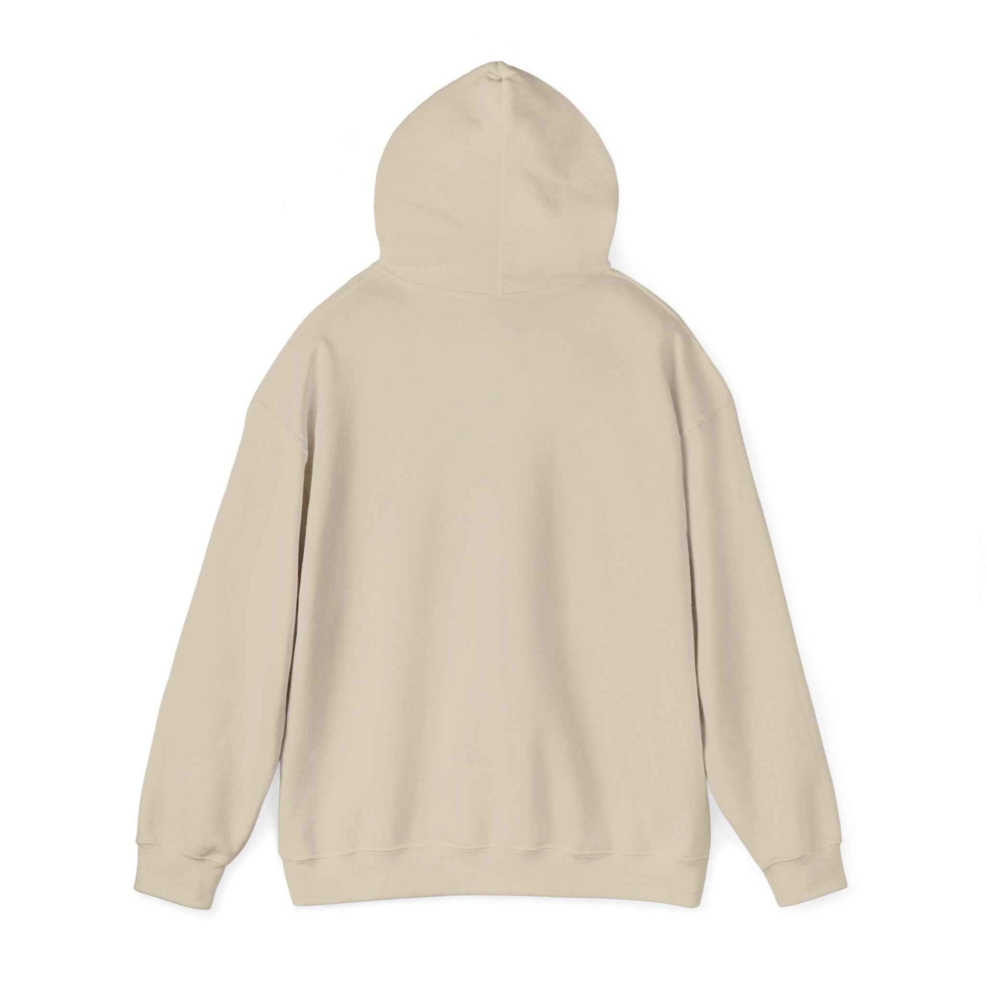 Navy hoodie featuring sun-bleached prairie patch design by Printify, casual and stylish with a relaxed fit.